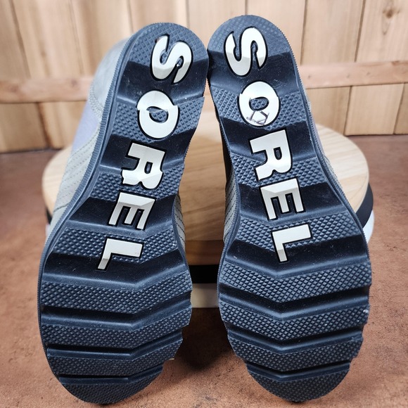 Sorel Boots Womens Size 7.5 Gray Lexie Wedge Lace Up Waterproof Shoes Ankle - Picture 7 of 8